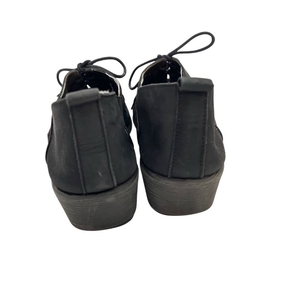 The FLEXX Black Leather Perforated Lace Up Shoes Lagenlook Art to Wear 9.5 EU 41 - Picture 9 of 10